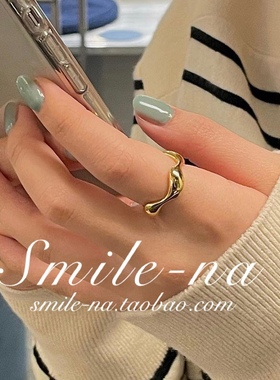 韩国东大门进口925纯银不规则