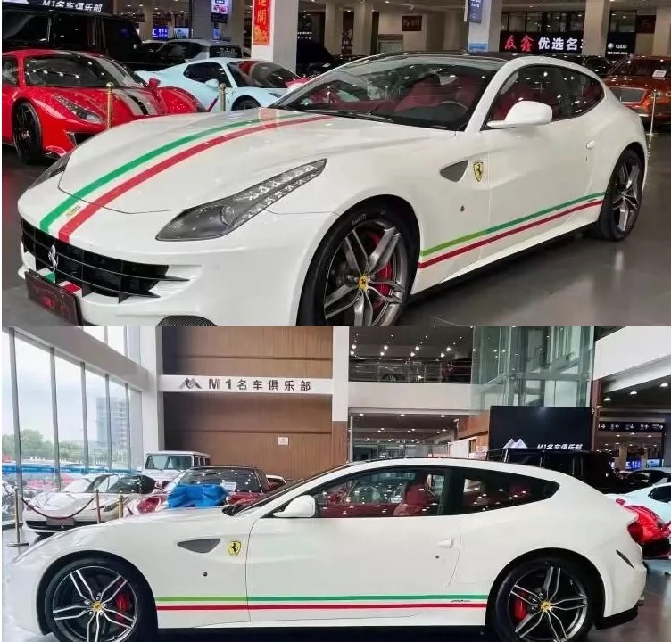 法拉利ff机盖贴纸意大利