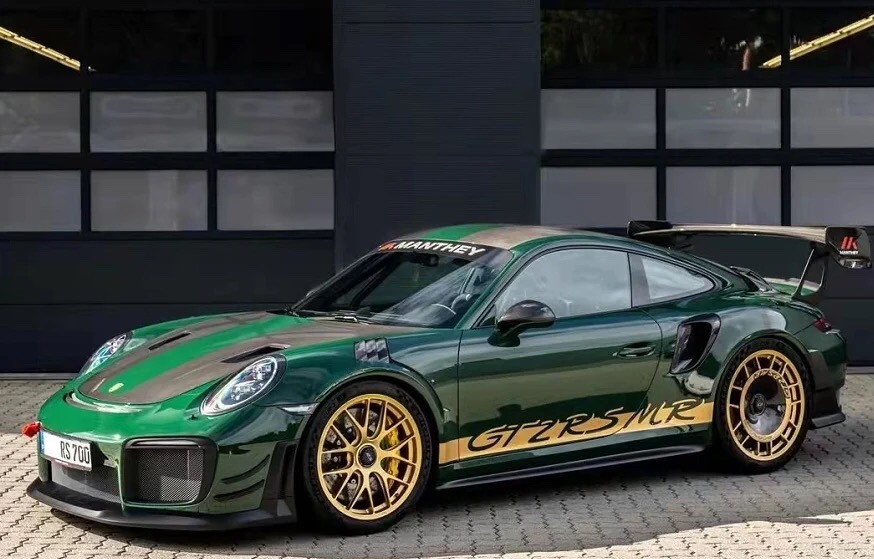 保时捷贴纸车身侧裙尾翼