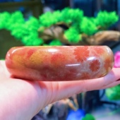 一博珊瑚玉天然彩花老料手镯女时尚 项饰品2023年轻少女新款