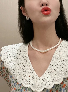 淡水珍珠项链韩系甜美洋气