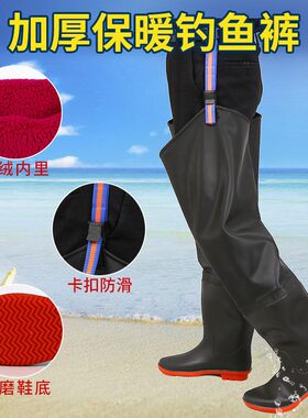 冬季皮毛一体过膝加棉保暖雨靴