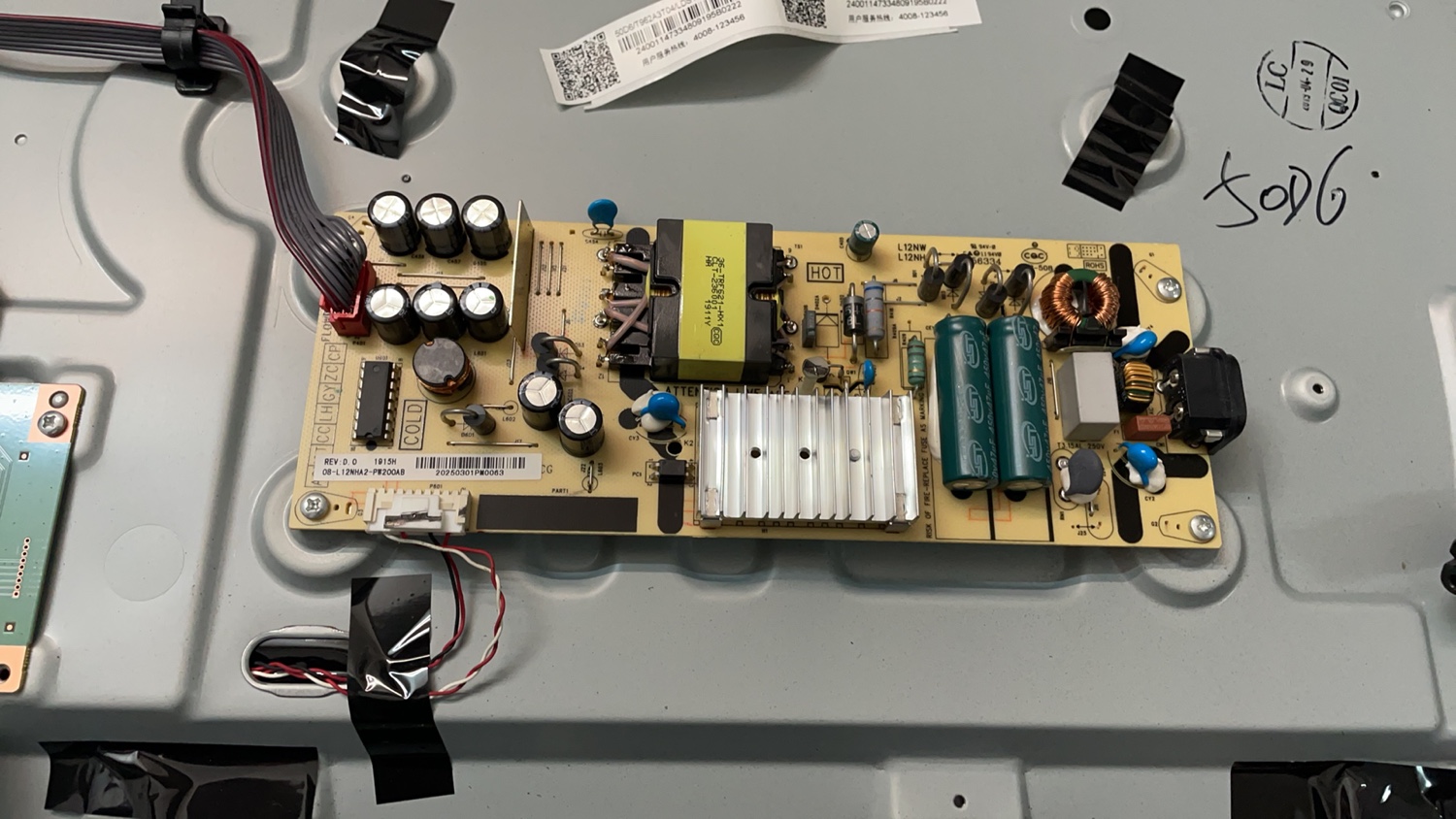 TCL 55V2/V3 55L2/F6 50D6  电源板 08-L12NHA2-PW200AB/AC/AA/AD