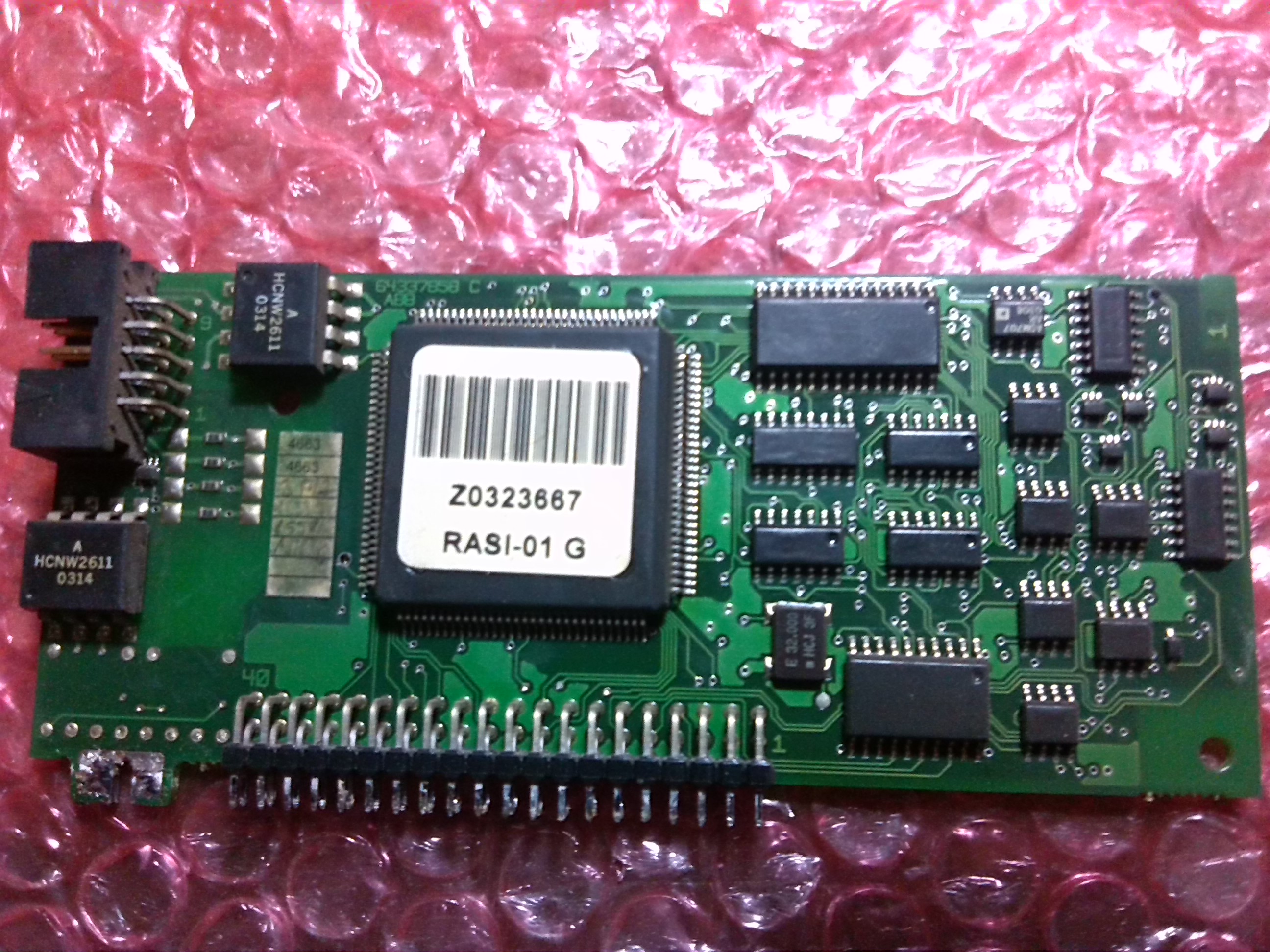 原装拆机ABB变频器备件800系列小功率通讯检测板 RASI-01C