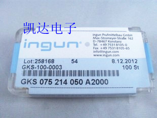 INGUN英钢探针GKS075 214 050A2000（小四爪梅花头型）测试顶针-封面