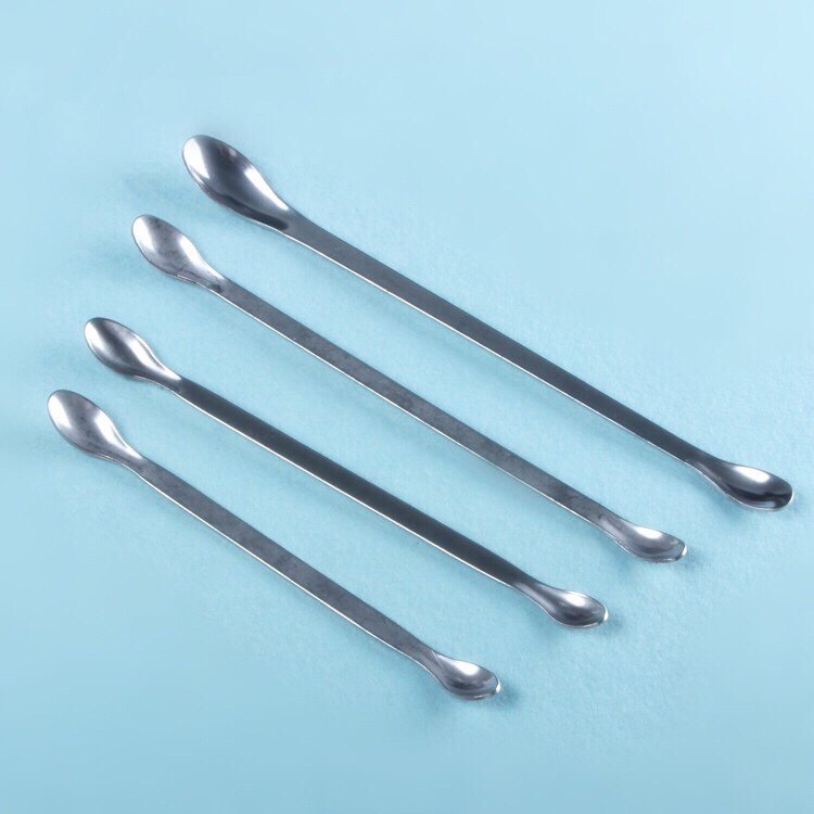 双头不锈钢药勺 16/18/20/22/25cm 药匙 小勺子 取样勺长勺子