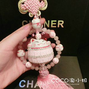 新品汽车挂件车内吊饰网红招财猫车饰车载后视镜装饰品车用挂饰女