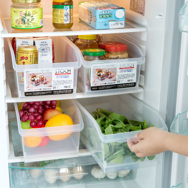 居家家大号冰箱食物保鲜盒透明食品收纳储物盒厨房塑料盒子收纳盒 收纳整理 食物收纳盒 原图主图