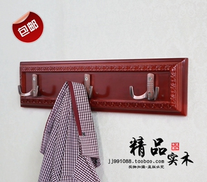 包邮欧式挂衣架纯实木金属挂勾墙壁衣架衣挂壁挂衣帽架门厅衣服挂