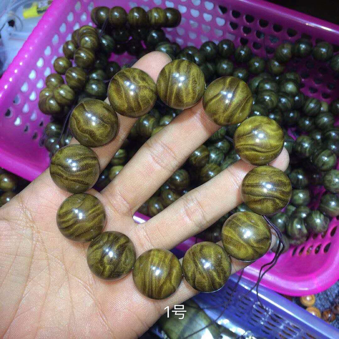 四川金丝楠木小叶桢楠阴沉木金丝楠龙胆纹2.0手串佛珠