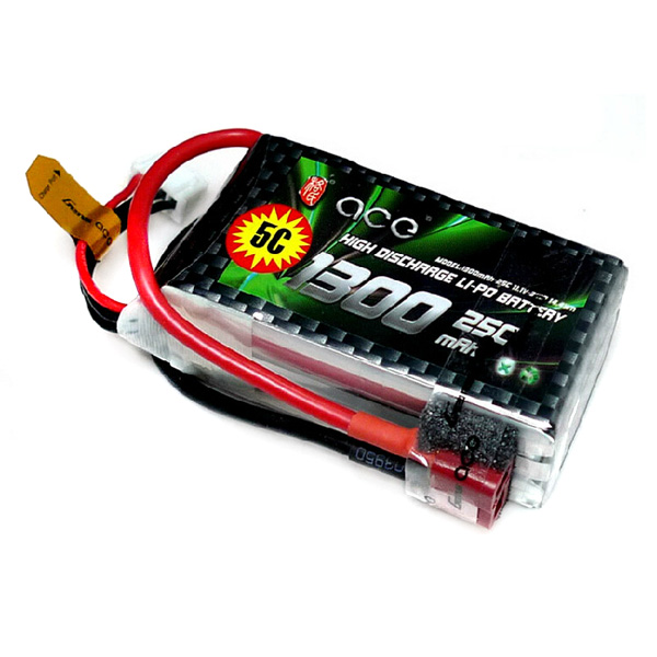 ACE 格氏 11.1V 1300mAh 25C放电 5c充电 航模锂电/送魔术贴 玩具/童车/益智/积木/模型 遥控飞机零配件 原图主图