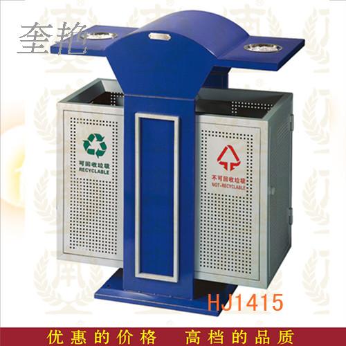 各种规格定制户外铁板喷漆垃圾桶加工分类环保外面果皮箱