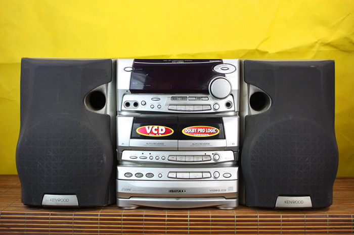 二手音响 原装 建伍 XD-V890 书架音箱 可做电脑 功能正常..