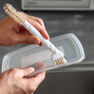 洗杯子专用刷子便当饭盒盖清洗神器保鲜收纳盒清洁刷电饭煲缝隙刷