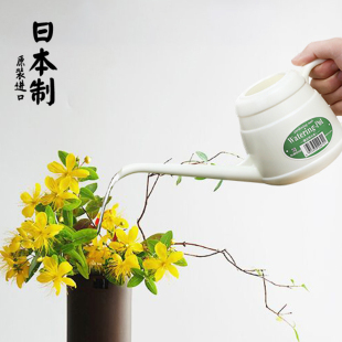 日本进口长嘴浇花壶尖嘴浇水器家用小园艺盆栽洒水神器小型喷水壶