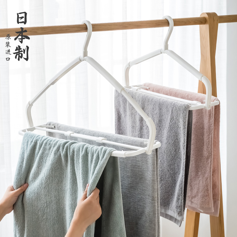 日本进口可伸缩毛巾架浴巾架