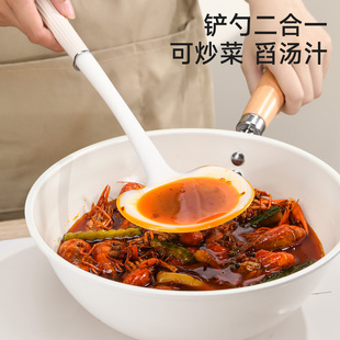 硅胶锅铲蘑菇铲食品级小炒菜铲子家用耐高温炒勺不粘锅专用勺 日式