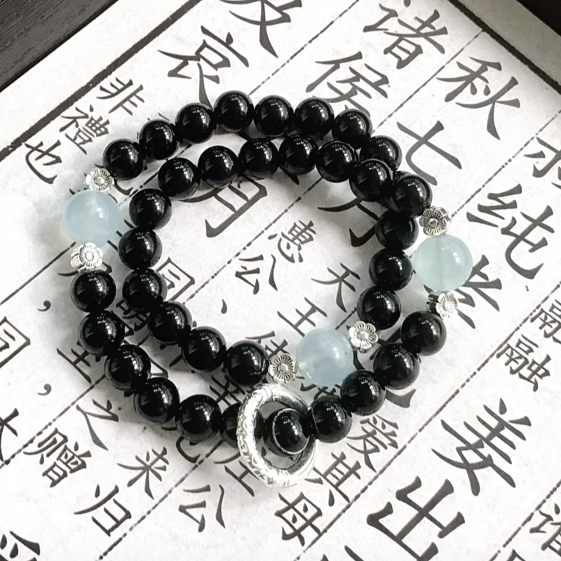 新中式复古多层叠戴手链