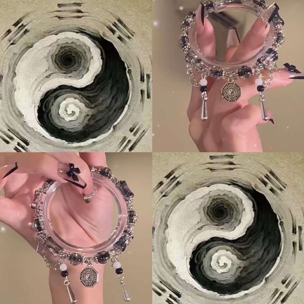 小红书同款太极八卦手串