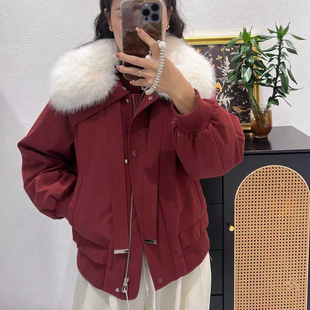 韩系毛领派克服女装 显瘦洋气百搭加绒保暖小廓形气质外套2025冬季