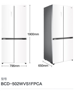 502WVS1FPCA BCD Ronshen 容声