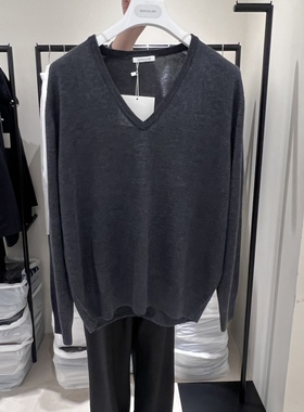 韩国东大门代购 MASCULINE香味家 v领气质薄款针织衫