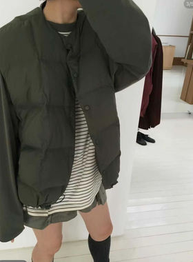 Red1982韩国东大门正品代购SELF SERVICE25秋季新时尚羽绒马甲