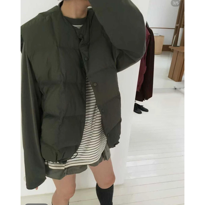 Red1982韩国东大门正品代购SELF SERVICE25秋季新时尚羽绒马甲