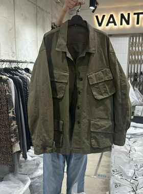 Red1982韩国东大门正品代购 VANTA25秋款新复古工装风夹克外套