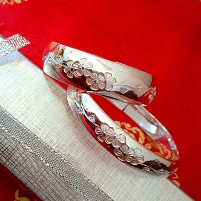 手工手镯银饰木子王记纯银时尚女