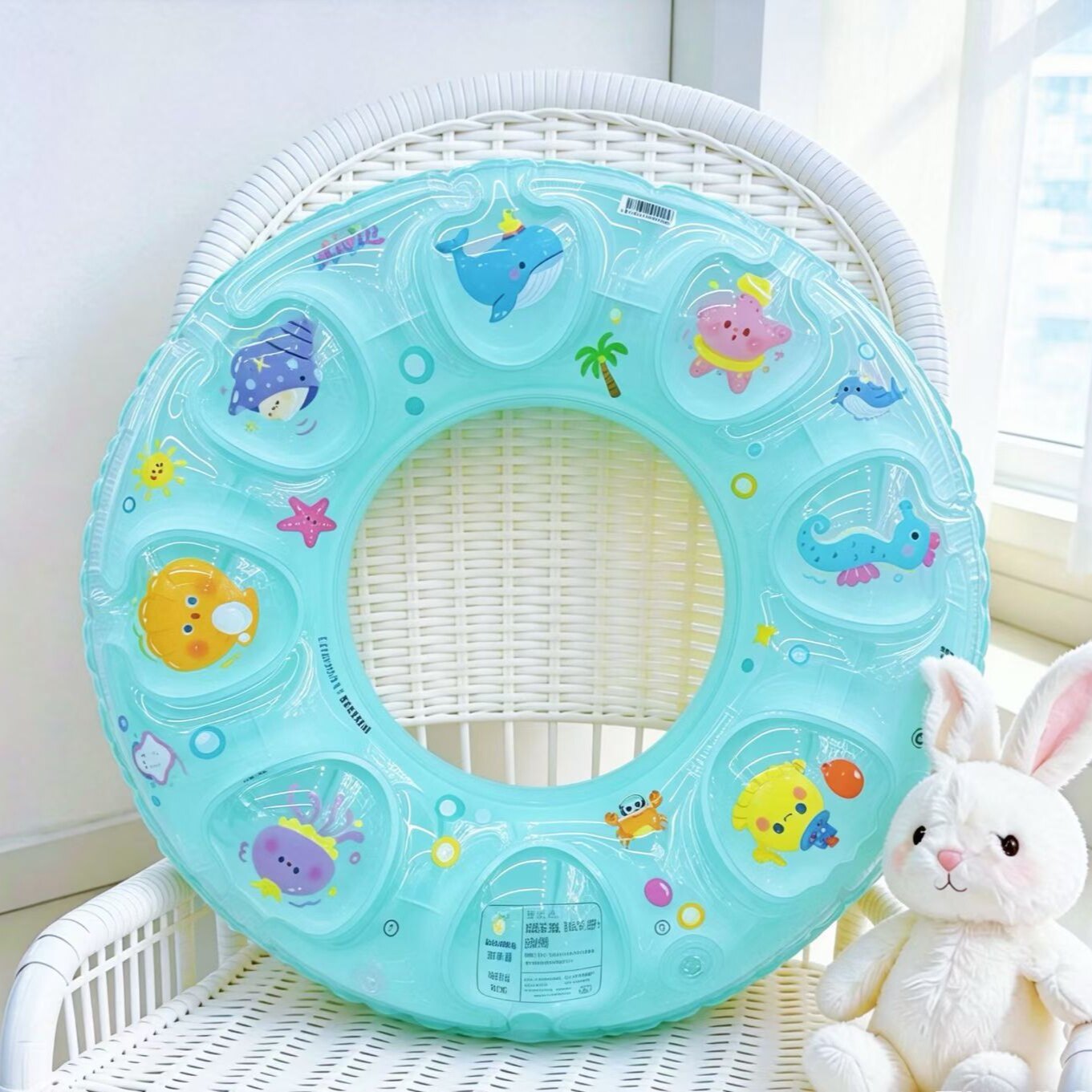 儿童大人游泳圈加厚腋下圈男女童女孩充气游泳圈双气囊成人救生圈