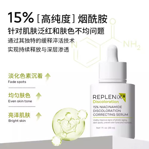 保税丨TOPIX Replenix 15%烟酰胺匀净亮肤精华液30ml控油淡印提亮