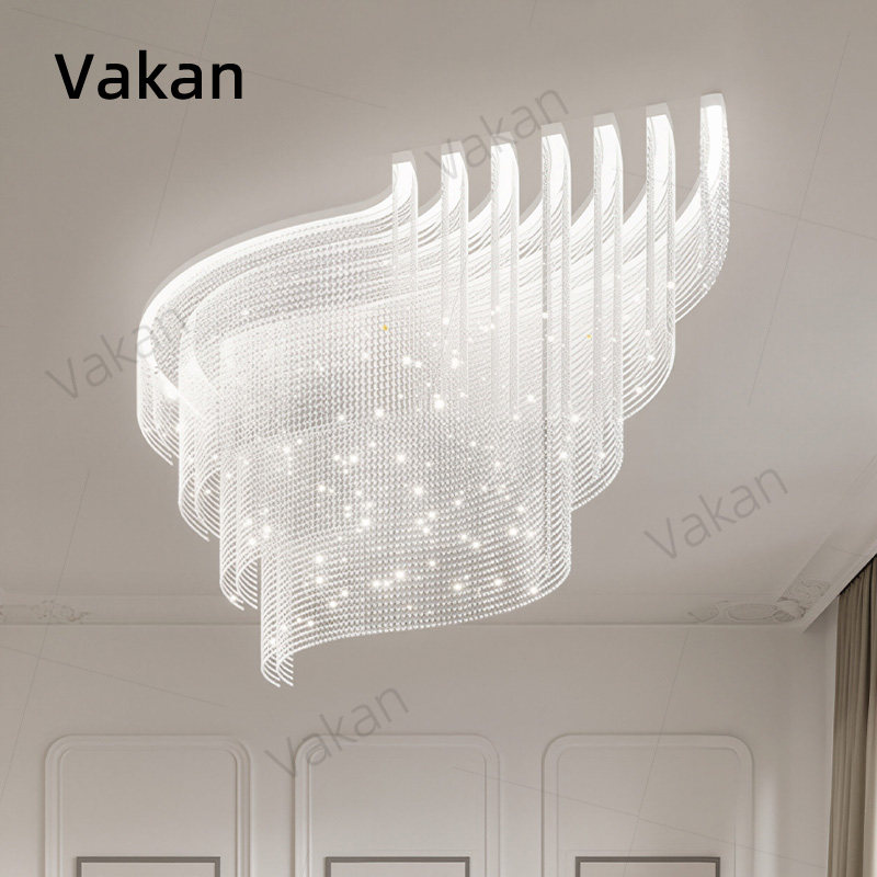 Vakan美式现代轻奢水晶吊灯高档意式酒店宴会厅创意艺术定制灯具