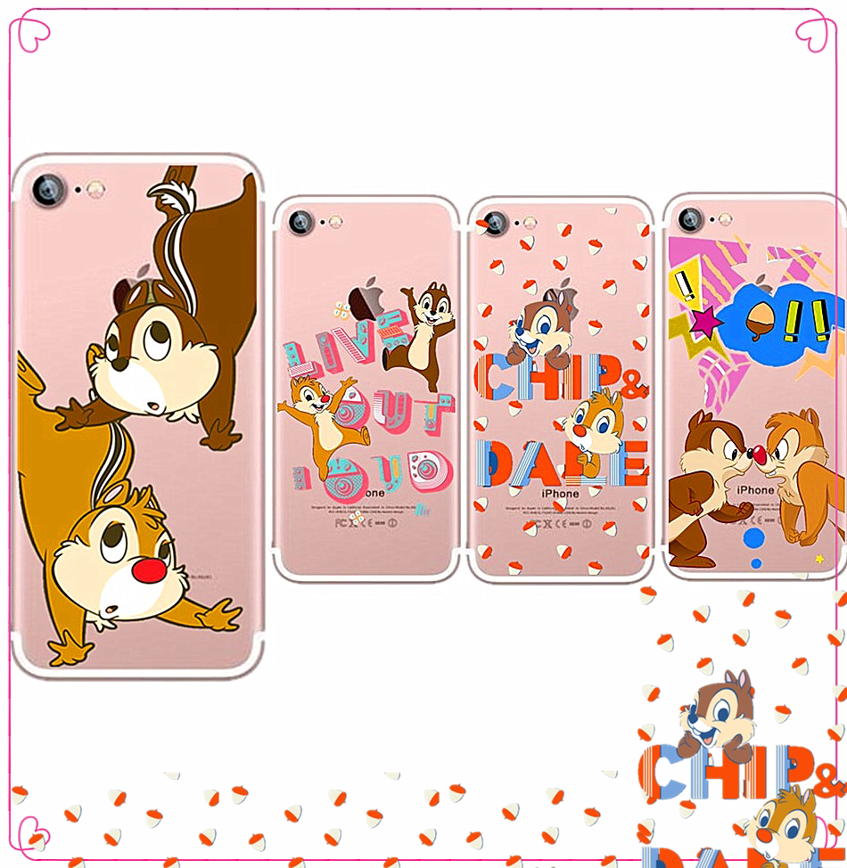 chip n dale奇奇 蒂蒂钢牙与大鼻iphonex 7 8手机壳6splus 套