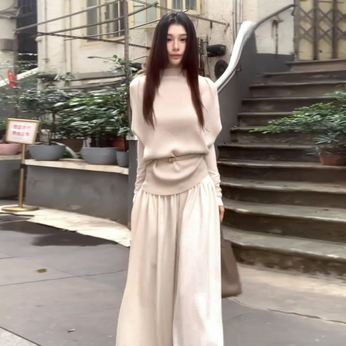 2025新款气质清冷感针织套装连衣裙子秋冬季慵懒风内搭针织长裙裤,女装/女士精品,连衣裙,淘宝优惠券,粉丝福利购,淘宝优惠卷