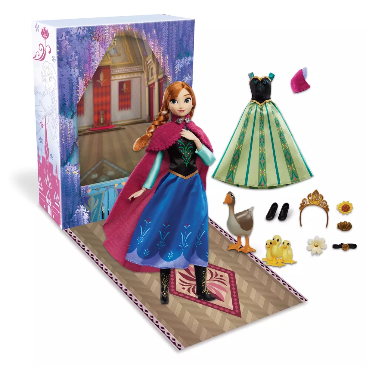 【Disney美国代购】Frozen冰雪奇缘Anna安娜公主换装story娃娃