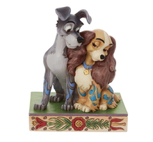 【DISNEY美国代购】Lady and the Tramp Love小姐与流浪汉摆件