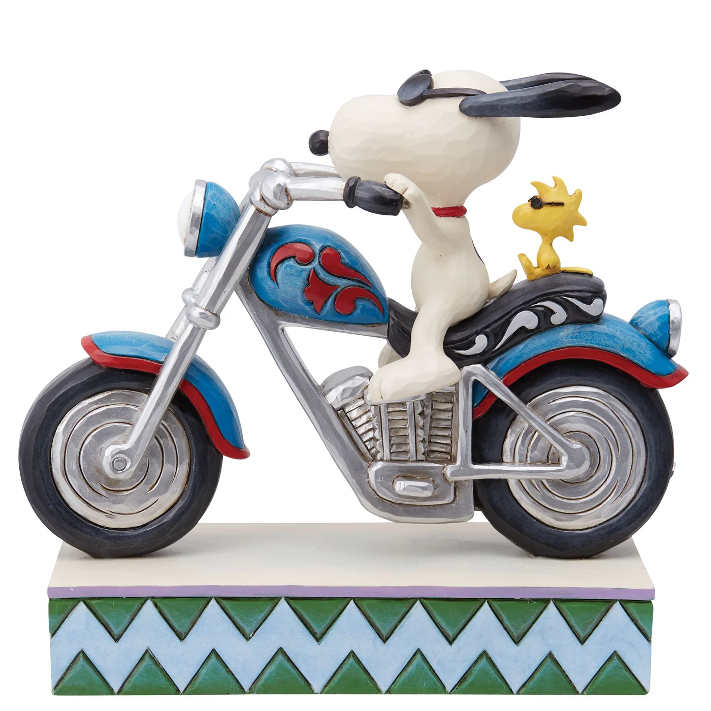 【美国代购】Snoopy & Woodstock Riding Moto史努比摩托车摆件