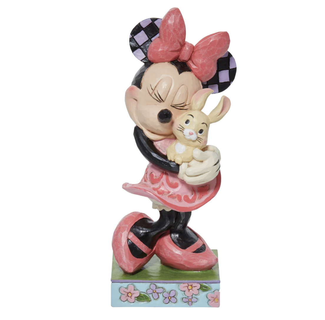 【disney美国代购】minnie holding bunny米妮摆件