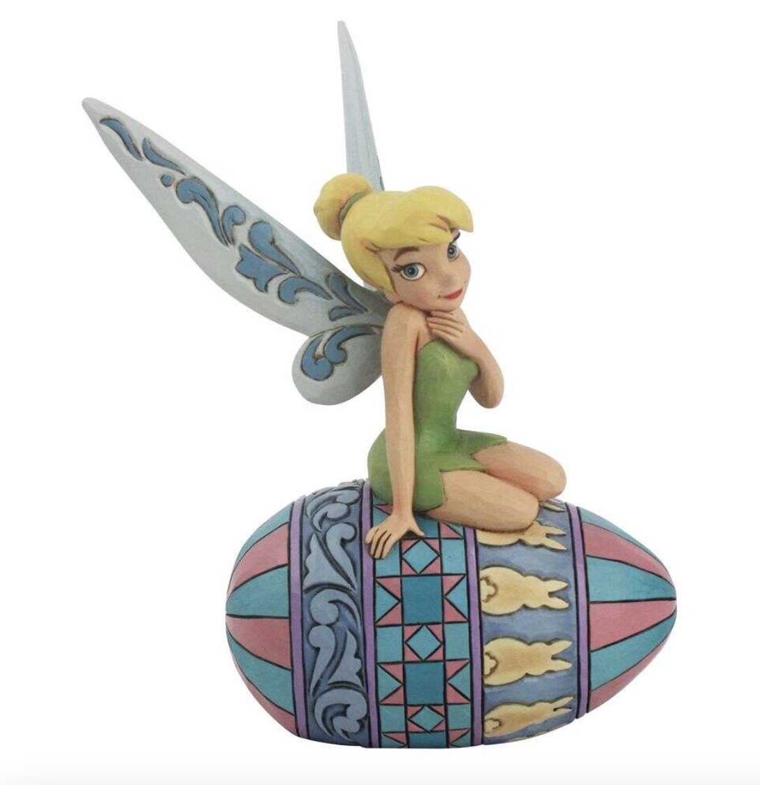 【disney美国代购】tinker bell小叮当复活节蛋树脂摆件