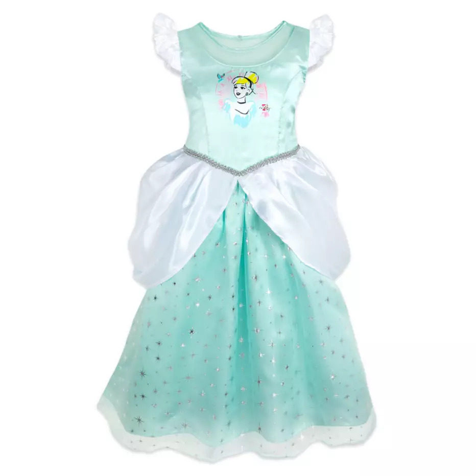 【disney美国代购】cinderella灰姑娘公主薄款礼服裙居家服睡裙