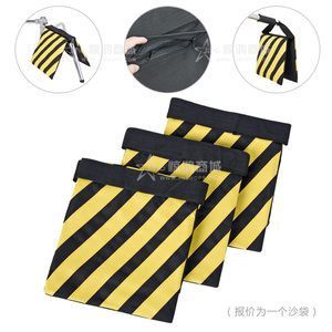 影视专用双色沙袋 摄影顶灯双拉链平衡沙袋 影棚帆布条纹承重沙袋