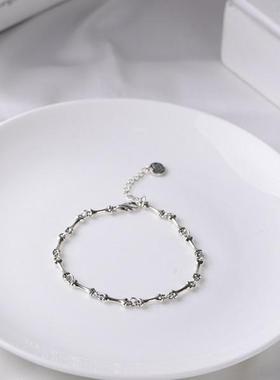 女925纯银未镶嵌日韩时尚手链