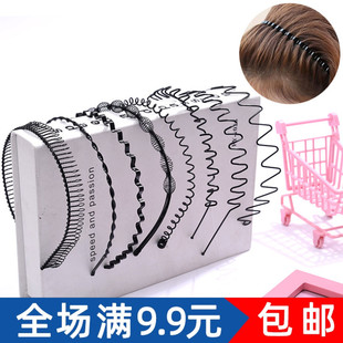 发箍女夏天隐形压发发卡短发头饰发带洗脸男士留长发过渡期头箍男