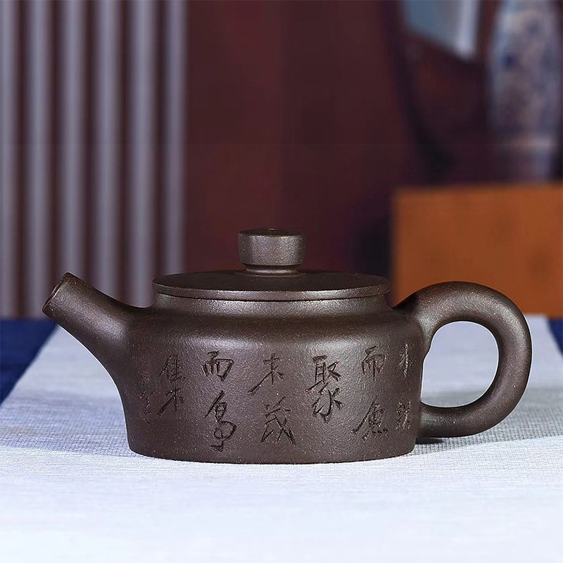 军德堂双军刻许莘梓全手工德钟家用茶壶茶具宜兴紫砂乌金包邮询价