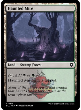 万智牌 遭祟泥沼 Haunted Mire 311 英文 平 斑隆洛