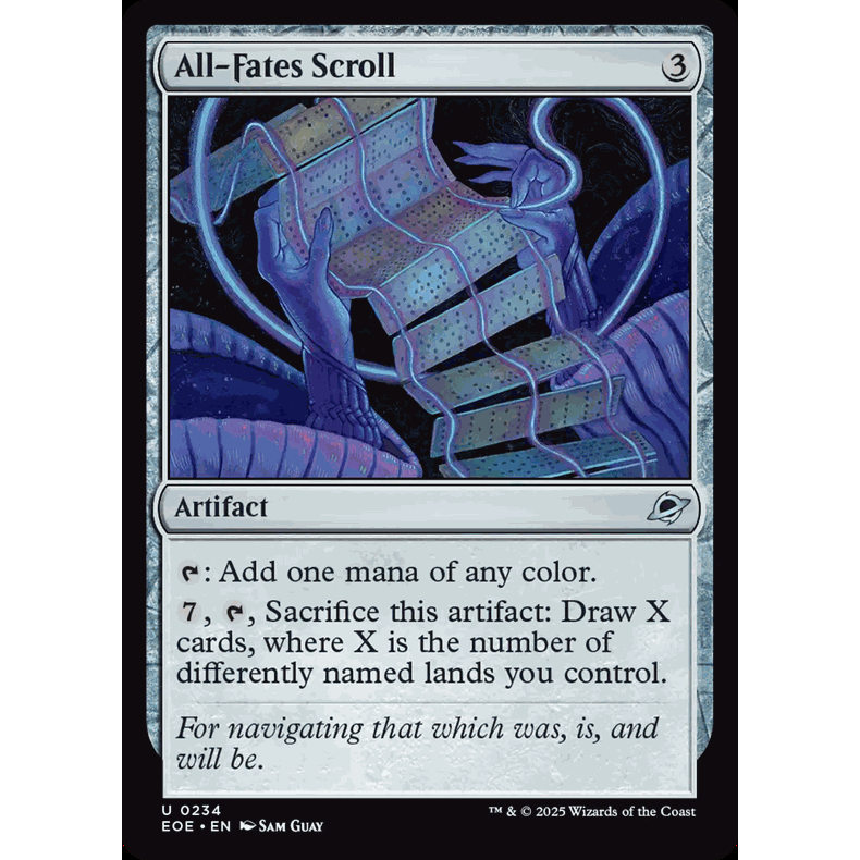 呆呆龙 万智牌 封命卷轴 All-Fates Scroll 平/闪 虚空边域 EOE