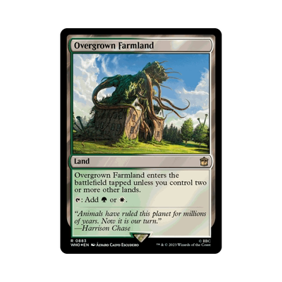 呆呆龙卡牌 万智牌 闪 蔓生农地 883 潮涌 英文 神秘博士 地 金