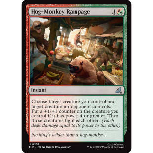 万智牌 hog monkey rampage 猪面猴狂乱 TLE 闪