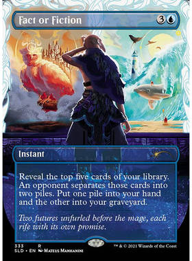 呆呆龙 万智牌 真伪莫辨 闪 英文 secret Lair SL 蓝色